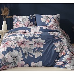 Obrázek pro produkt Zateplená kombinovaná deka v polštáři Magnolie modrá 150X200 50X60